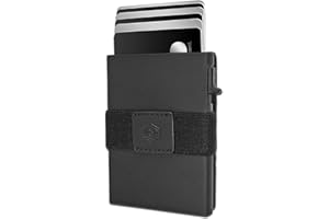SF SCOFIELD Trinity Wallet I Pop Up Kartenetui Herren mit Münzfach 10 – 12 Karten I Kreditkartenetui I RFID Schutz I Karten Portemonnaie I Credit Card Holder Wallet I Geldbörse Herren I Smart Wallet