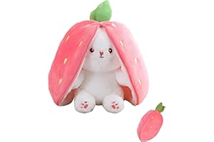 JPESYGFDK Kuscheltier Hase, Hasen Verstecken Plüsch, Weiches Kuscheltier Hase Transformierbarer Kaninchen Spielzeug, Plüschtier Puppe Geschenk für Kinder
