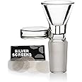 Glass Bong Bowl 14.5mm With Tobacco, Oil Rig Hookah Pipe - Water Bong Accessory for Smoking