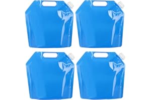 HUANGXINYU 5L Water Container 5L Collapsible Water Carrier, Foldable Water Storage Bottles, Camping Water Containers, Outdoor Folding Water Bags Portable for Camping Hiking Picnics BBQ Drinking Travel