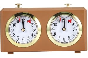 Gokelomg Mekanisk schackklocka Analog för schackspel Timer klocka Officiella klockor Timer Ingen batteri krävs