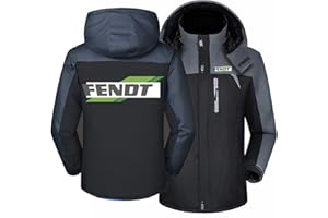 HARLSO Herren-Fleece-Kapuzenjacke mit Reißverschluss für FENDT, Winter, warm, dick, Sweatshirt, langärmelig, modischer Pullover, Mantel, winddicht, Outdoor-Pullover