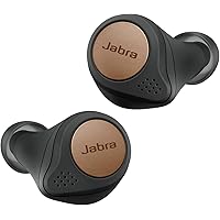 Jabra Elite Active 75t True Wireless Bluetooth Earbuds, Compact Design, 4th Generation, Alexa Built-in, 28 Hours Battery, Charging Case Included - Copper Black