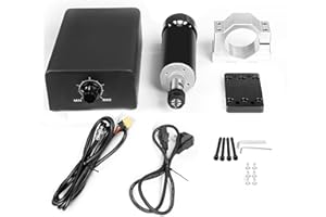 OUYANG CNC 500W Spindelmotor, 10000RPM Luftgekühlter Bürstenloser DC-Motor Mit Integriertem Steuergerät Drehzahlverstelltasten Für DIY-Gravur, CNC-Gravur, CNC-Bohr