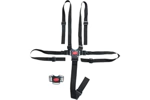 LPOLKVEMELH High Chair Harness, Adjustable 5 Point Harness Straps Universal Baby Safety Seat Belt, Replacement Comfortable Car Seat Straps Anti Escape for Pram Buggy Children Kid Pushchair Stroller High Chair