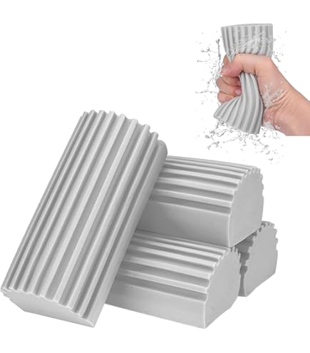 Lot De 5 éponges à Poussière Damp Clean Duster - Réutilisables - Pour