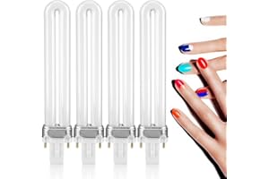 ‎SEMME Nageltrockner-Lampenrohr, 4 Stück/Set 9W U-förmige Glühlampen für Nail-Art-UV-Lampenlicht-Ersatzlampe