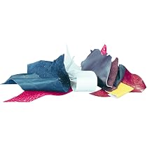 1 Kg Chutes De Cuir Véritable Italien Coloré - Morceaux Mélangés Multicolores Pour Artisanat, Couture & Création - Tailles & Formes Aléatoires