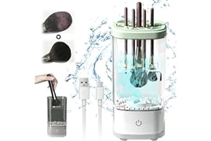 ‎COMEDYKING Make Up Pinselreiniger Trockner, Tragbarer Elektrischer Make-up-Pinselreiniger, Waschen Und Trocknen Makeup Brush Cleaner für Meisten Größen von Make-up-Pinseln (Weiß)