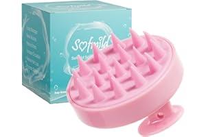 Sofmild Silicone Scalp Massager Shampoo Brush Hair Brush Head Massager Hair Growth Scrubber for Straight Curly Long Short Thick Thin Wet Dry Hair for Men Women Kids Pets