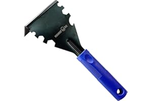 MANUFORE Arrache-moulure/Pied de biche multifonction – Outil de démolition pour plinthes, planchers en bois, cadres de porte et carreaux (Bleu)