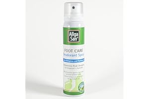 Allga San Deospray - Deodorante Scarpe Spray Antiodore, 100 ml - Trattamento al Pino Mugo Specifico per Piedi Freschi e Asciutti