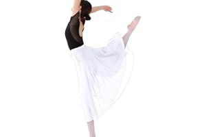 MUNAFIE Ballett Rock Damen Chiffon Wickelrock Ballettkleidung Verstellbare Taille Krawatten Tanz Röcke für Damen und Mädchen