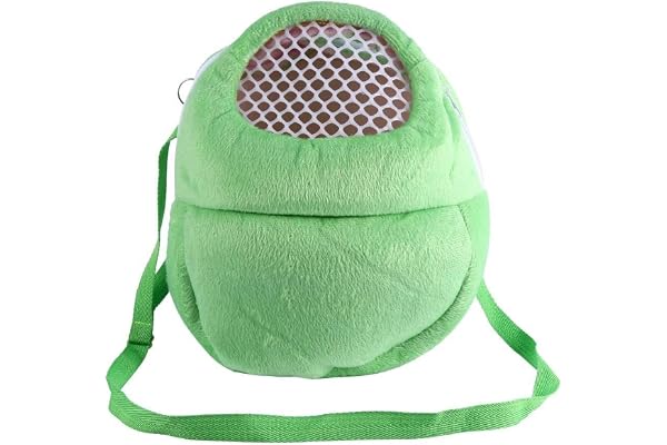 Yosoo Sac de Transport pour Animaux de Compagnie Hamster Rat Hedgehog Rabbit Sac de Couchage Sacoche de Voyage Portable Respirant Sacs à Dos Sac à Dos avec bandoulière (Couleur : Vert)