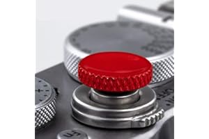 QIANG NI Soft Shutter Release Button (2 Pack/Red) High-end Pure Copper Camera Shutter Button (Red)