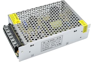 inShareplus 24V 4.16A 100W, DC Universal Regulated Switching Power Supply, 110/220V AC to DC 24 Volt LED Driver, Converter, Transformer for LED Strip Light, CCTV, Computer Project, 3D Printer