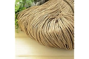 VIXDA 600 mètres 500g Fil de Paille de Raphia Naturel pour Tricot à la Main Crochet Chapeau d'été Sac à Main Coussin paniers matériel de Tricot Bricolage Artisanat