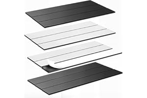 OUZRETUCU Strisce Magnetiche Adesive, 12 Pezzi 15cm x 25mm x 2mm Nastro Adesivo Magnetico, Calamita Adesiva per Cucina Garage Studio Ufficio