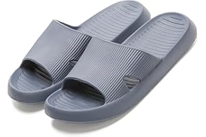 Anmerl Chaussures de Douche pour Hommes et Femmes, Douces et Confortables Ultra-Légères été Pantoufles, Antiderapant Séchage Rapide Chaussons de Bain - pour Maison, Jardin, Piscine, Plage