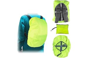 Luvadeyo Housse de Sac à Dos Réfléchissante, Anti Pluie, 20-25L Housse de Protection Imperméable Étanche Anti-Poussière Résistant à l'abrasion Durable pour Camping, Randonnée, Voyage, Cyclisme
