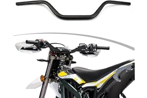 RUNFARR 1 1/8" 28mm Motorrad Lenker,Moped Lenker Motorradlenker Universal für Sur Ron ULTRABEE Ultra Bee Elektrofahrrad-Schwarz