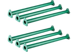 EISENSP Extra Long 21.5" Steel Monkey Bars for Backyard - Ladder Rungs Hardware Kit - Hexagonal at Both Ends (Set of 6)