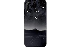 DiaryTown Kompatibel mit Huawei P30 Lite Hülle Silikon, Huawei P30 Lite Handyhüllen Cover Weich Muster Schwarz Schutzhülle Handy Cases Dünn Soft TPU für Mädchen Frauen Jungen, Universum B.