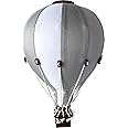 Hot Air Balloon Decor Nursery | Baby Kids Room Hanging Mobile Set (Grey, Small)
