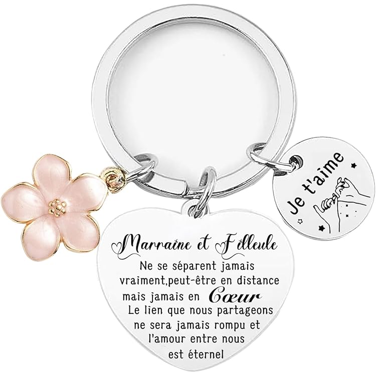 Votre Prénom Porte Clés Filleule Personnalisable, Cadeau Filleule