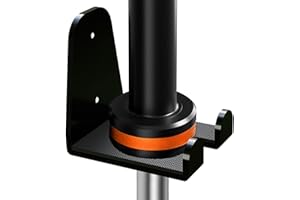 ‎FITARC Fitarc Barbell Wall Mounted Olympic Barbell Holder,Barbell Hanger for 33mm Bar,Hanging Barbell Rack for Home Gym,Free Weight Racks