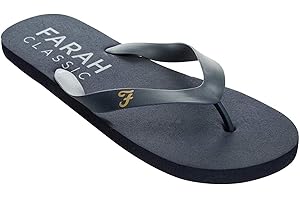 Farah Classic Shore Slip On Black Synthetic Mens Flip Flops FAR0114 095 A61E