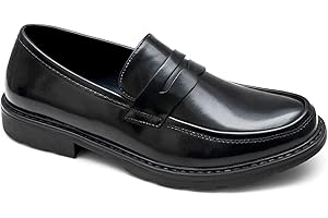 EVOGA Mocassini Uomo Class Oxford Ecopelle Scarpe Eleganti Casual Formale