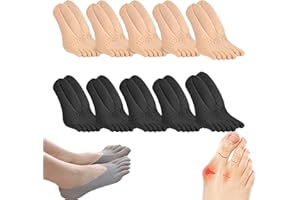 DUUOUS CHLOEF Projoint - Calcetines de salud antijuanetes, calcetines de alivio de juanetes, calcetines ortopédicos de compresión para juanetes, calcetines de compresión para juanetes StrongJoints (negro +