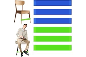 FUNVER 6 PCS Élastique Chaise Tdah, Bande Elastique pour Chaise TDAH pour Enfants, Bandé Elastique Musculation, Yoga, Convient Aux Enfants Hyperactifs