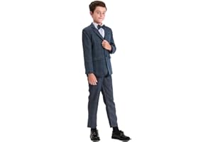 mintgreen Jungen Anzug Blazer 2PCS Gentleman Tuexdo Sätze Blazer + Hose + Fliege 5-12 Jahre