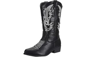 SheSole Ladies Wide Calf Western Cowgirl Cowboy Boots