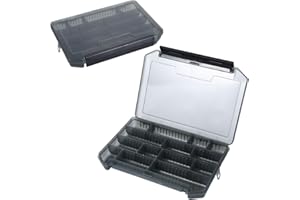 SHINHERYEE 2 Stück Köderbox Angeln, EVA Tackle Box Angeln, 20.5x14.5x2.7cm Köderbox Tackle Box, Angelhaken Box, Angelboxen für Zubehör, Angelköder Box