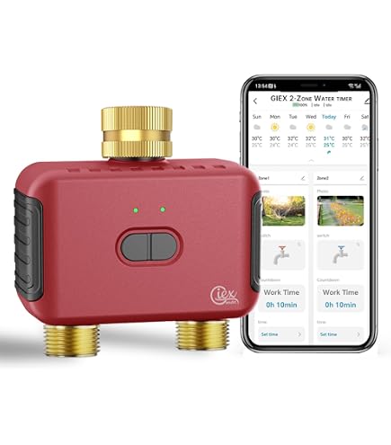 SONOFF Minuterie D'arrosage Automatique ZigBee (2 Pièces) - Programmateur Pour Jardin, Nécessite Hub ZigBee 3.0 - Compatible Alexa/Google Home Jardin Connecté SONOFF Minuterie D'arrosage Automatique ZigBee (2 Pièces) - Programmateur Pour Jardin, Nécessite Hub ZigBee 3.0 - Compatible Alexa/Google Home Jardin Connecté