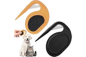ThrivingAura 2 PCS Pet Knotting Comb,Pet Knotting Comb for Dog and Cat,Brush Puppy Kitten Brush Hair Removal Tool,Knotting Comb Pet Grooming Tool Tangle Remover(Orange And Black)