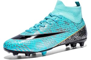 VTASQ Football Boots Boys High Top Spikes Soccer Training Shoes Cleats Profession Athletics Outdoor Competition Breathable Sneakers for Unisex