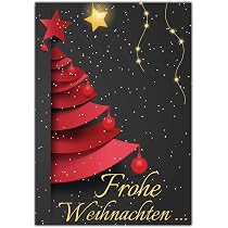 A4 XXL Weihnachtskarte WEIHNACHTSBAUM mit Umschlag - edle ...