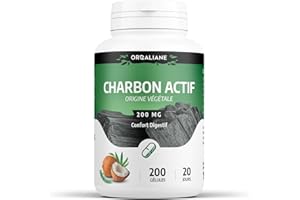 GPH DIFFUSION Charbon Végétal Activé - 200 mg - 200 gélules - ORGALIANE