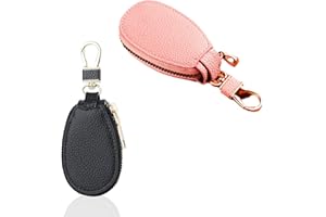 FISH DRAGATE 2 pièces etuis de clés de voiture pour homme et femme,porte clef voiture,pochette voiture protection clef,mini poche monnaie étui porte-clés pour clé de voiture avec crochet en metal