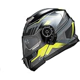 Stars Chin Pop-Up Motorcycle Helmet (Ece Certificated) Yellow