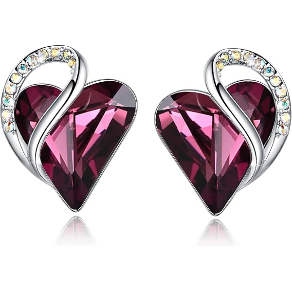 SLUYNZ Orecchini A Perno A Cuore Grasso 8 Mm - Argento Sterling 925 Ipoallergenico, Regalo Per Donne E Ragazze