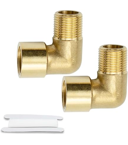 Raccordo A Compressione In Acciaio Inox 1/8 NPT X 1/8 Tubo – Adattatore Diritto Per Olio, Gas E Acqua, 2 Pezzi