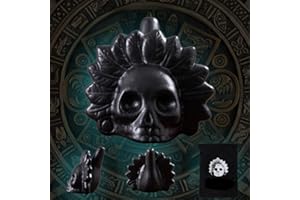 WGNIVOROUS Aztec Death Whistle, Real Screaming Aztec Death Whistle, Death Whistle, 125+Db Authentic and Real Human Scream, Noisiest Ceramic Whistle (BLACK)