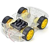 Arduino 4WD Robot Araba Platform Kiti Seti Şeffaf