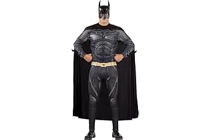 Funidelia | Déguisement Batman pour homme The Dark Knight : Le Chevalier noir, Super héros, DC Comics - Déguisement pour Adultes et accessoires pour Halloween, carnaval et fêtes - Noir
