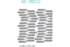 Marchio generico 50 bombolette co2 bomboletta per softair ricarica da pistola fucile 12 grammi gr cartucce